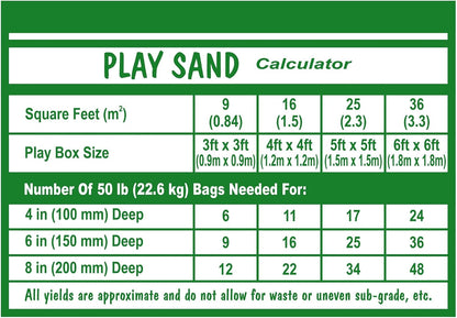 Bag of ShahCo washed play sand used for landscaping and garden projects