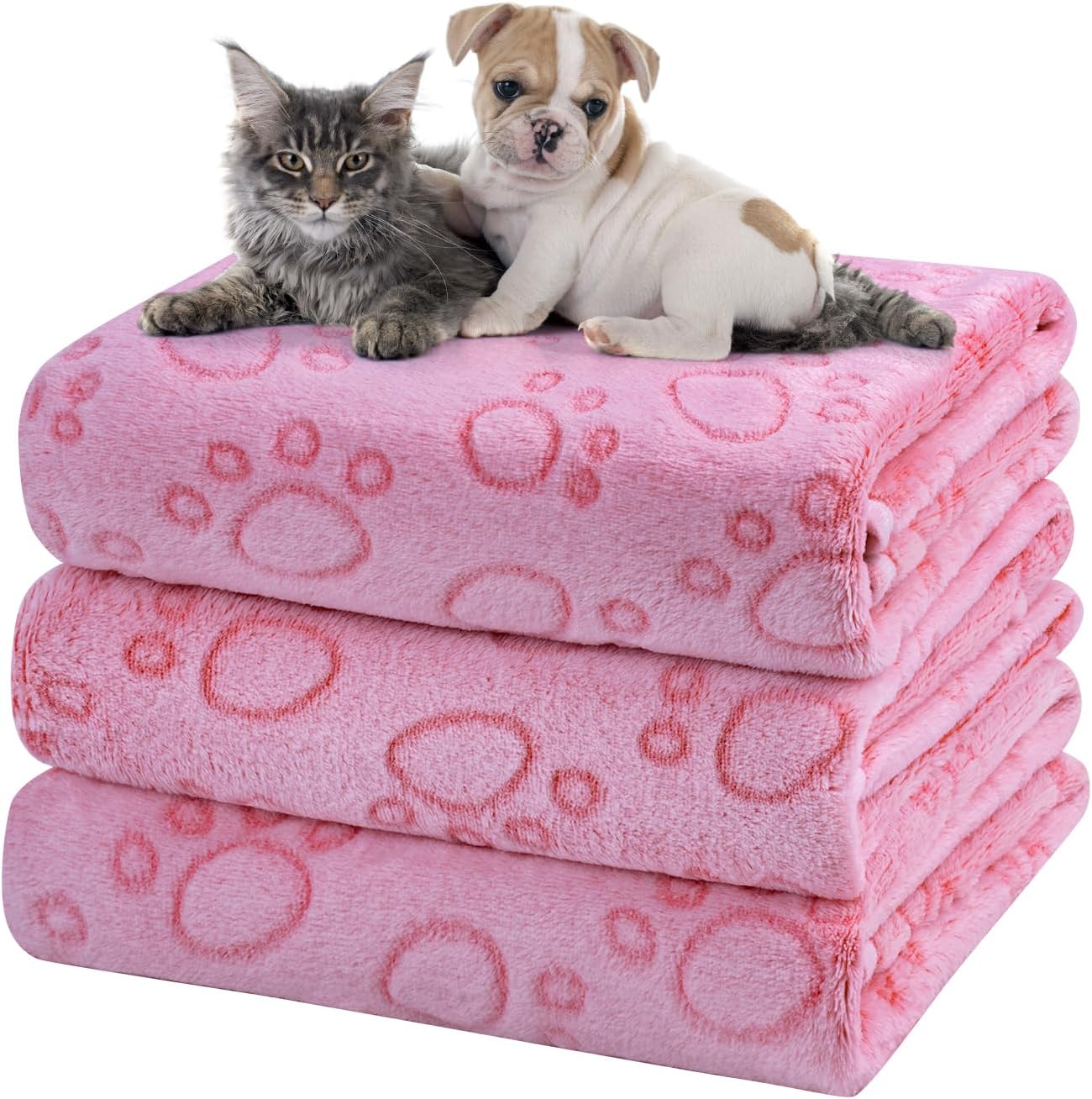 Dono warm pet throw blanket being used as a cozy cat bedding solution.
