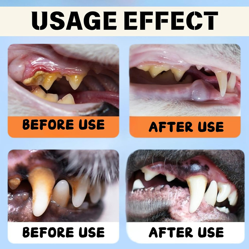 Natural odorless and flavorless pet breath freshener bottle packaging detail