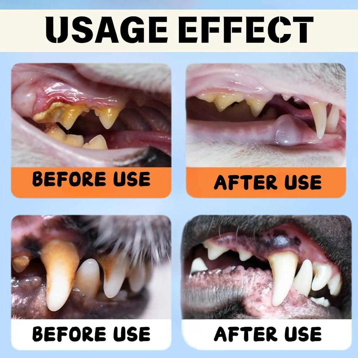 Natural odorless and flavorless pet breath freshener bottle packaging detail