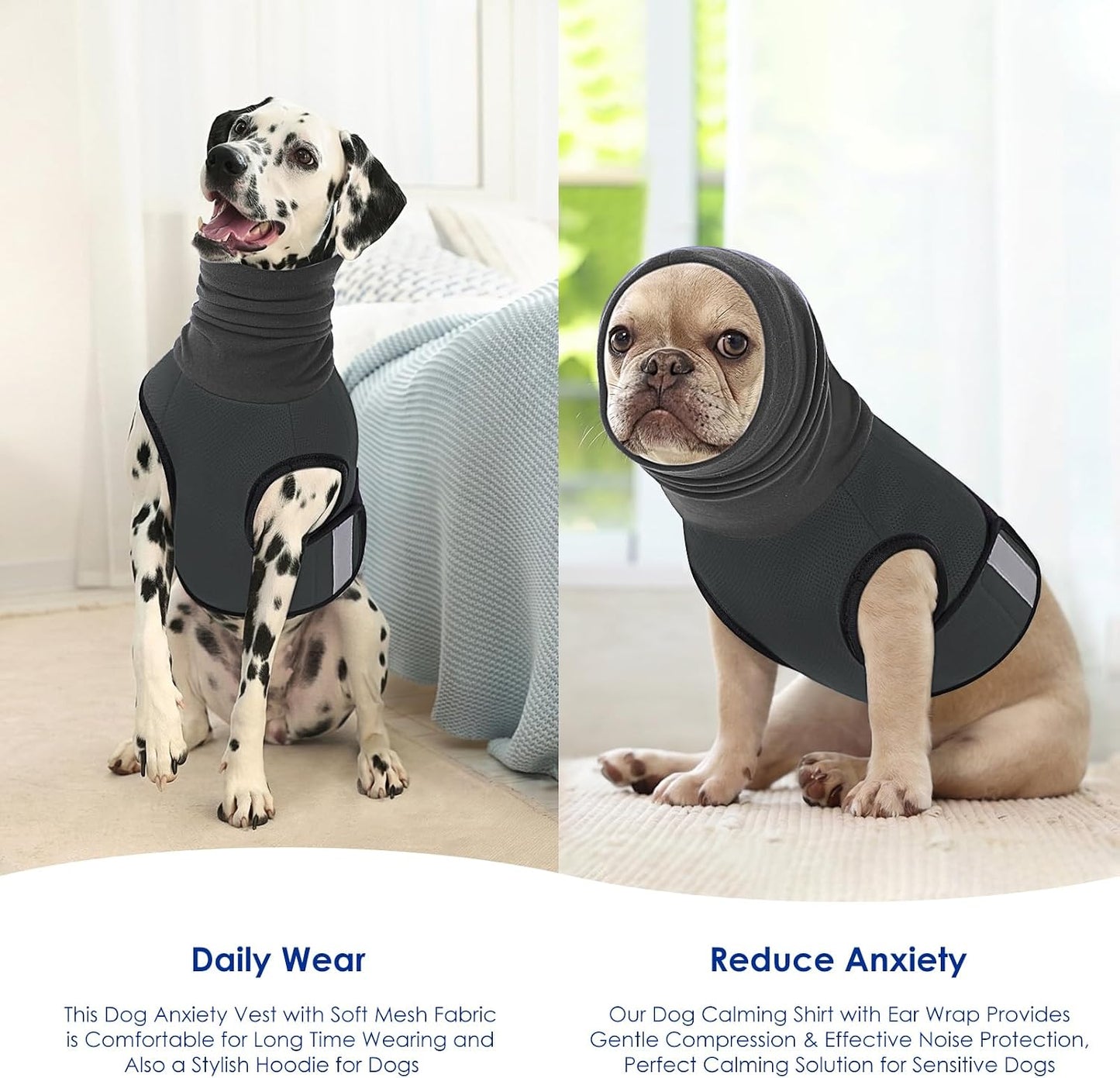 KOESON extra large dog thunder wrap applied for fireworks protection