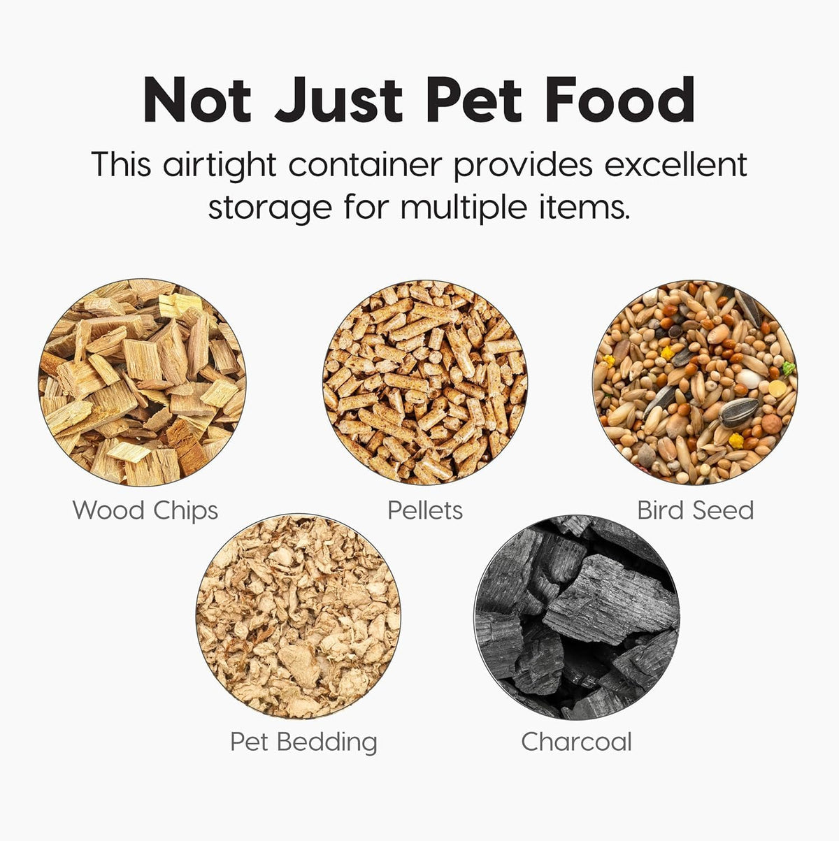 Iris Usa pet food storage bin with wheels for easy mobility