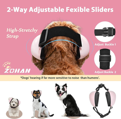 ZOHAN small pink ear muffs for dogs packaging