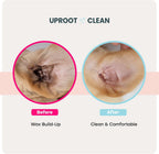 Grooming routine using Uproot Clean disposable finger wipes for bunnies