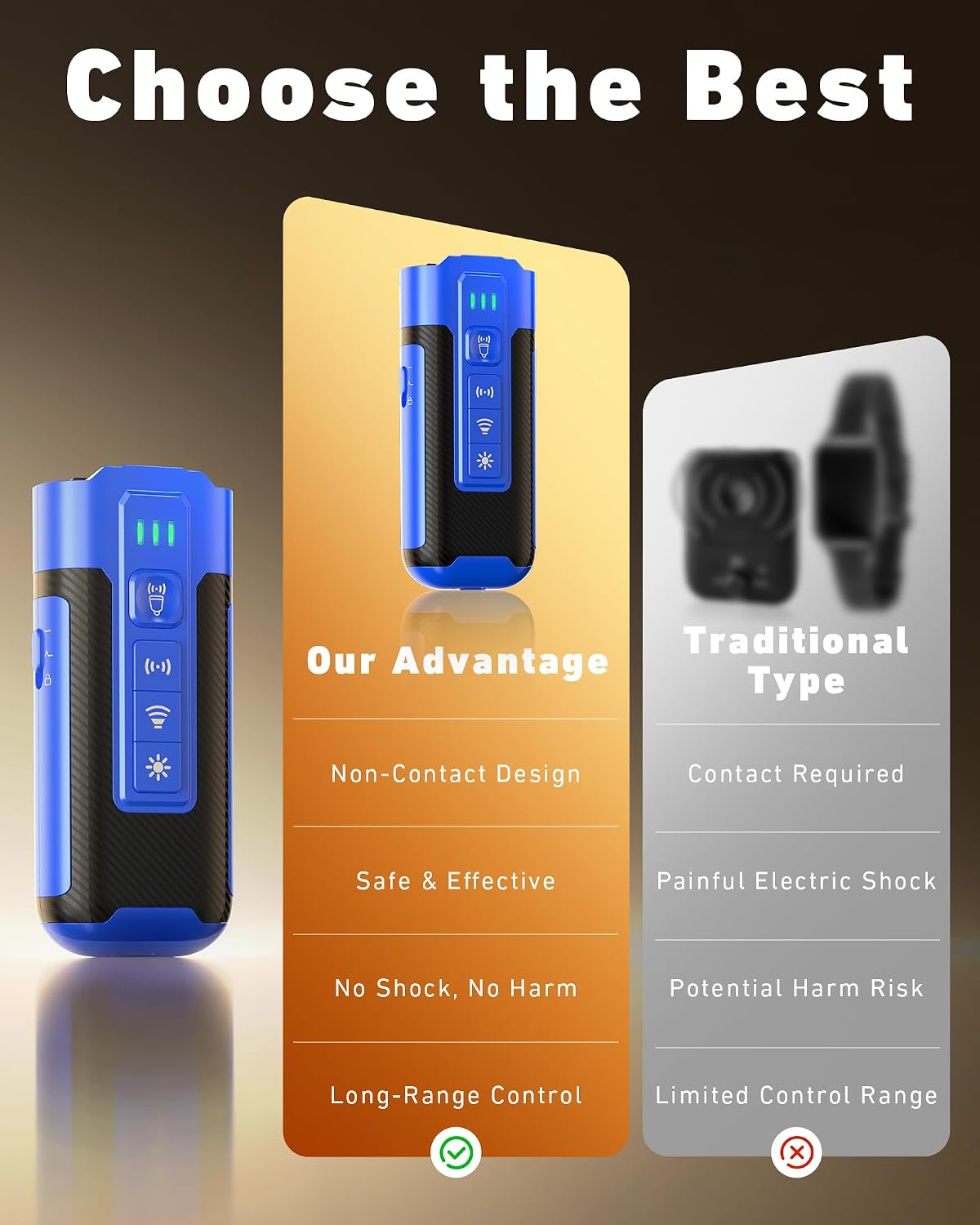 Tuituita ultrasonic device with LED flashlight feature