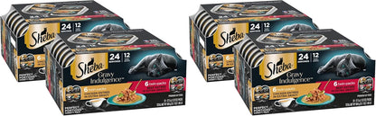 Sheba Gravy Indulgence Adult Wet Cat Food Beef and Chicken Entree in Extra Gravy Variety Pack, 2.6 oz. Twin-Pack Trays (12 Count, 24 Servings) (Pack of 2) - Image 10