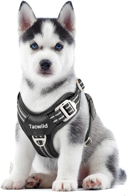No Pull Dog Harness - Adjustable Reflective Dog Vest with Metal Snap, Soft Breathable Mesh No Choke Puppy Harness, Easy to Put on & Take Off (Blue-S) - Image 11