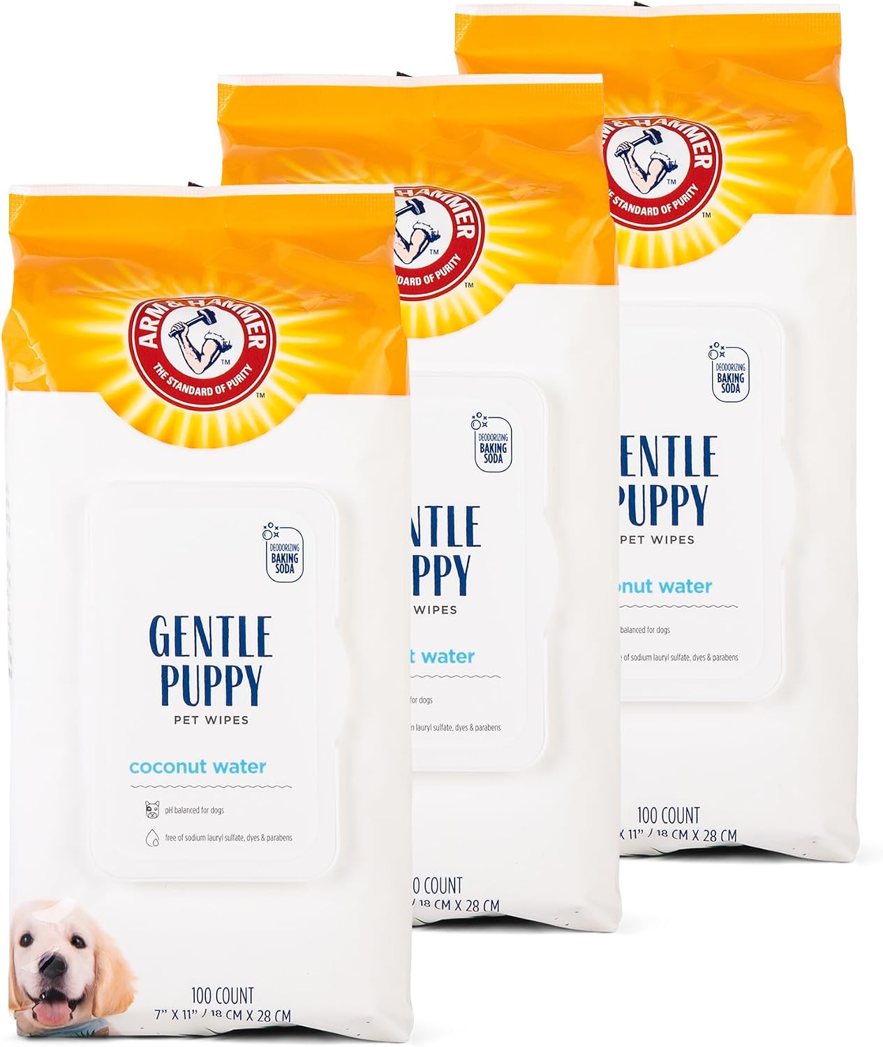 USA imported Arm And Hammer pet grooming wipes container for Indian pet owners.