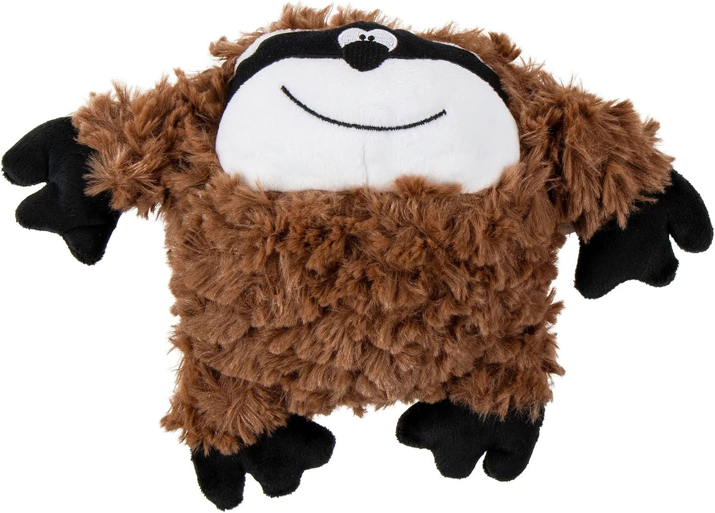 goDog Checkers Fat Rooster Squeaky Plush Dog Toy, Chew Guard Technology - White, Large - Image 14