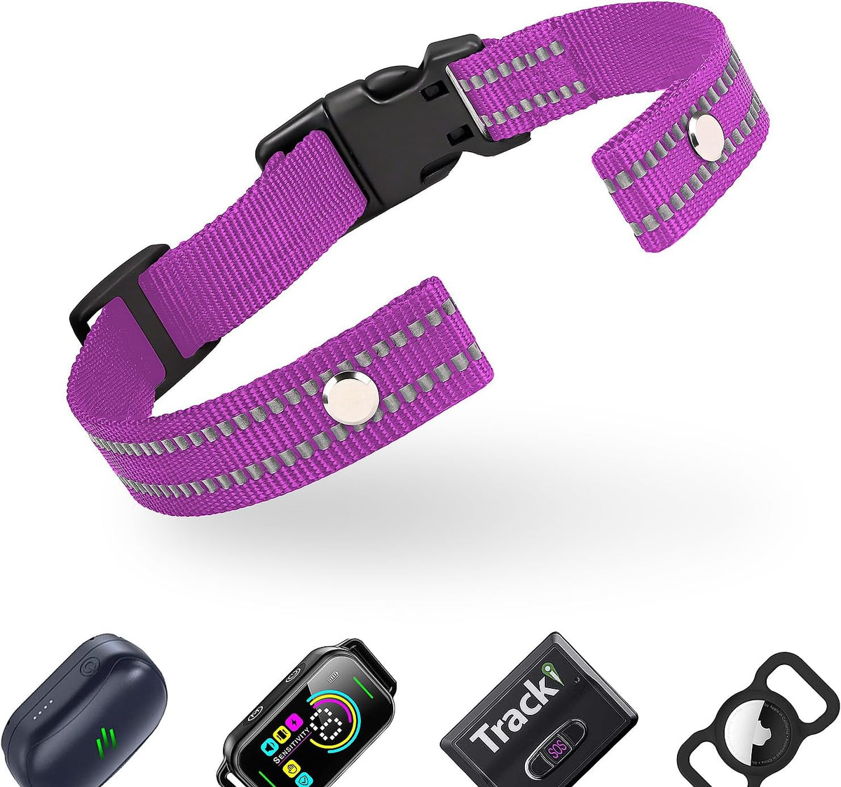 Collar Replacement Strap, Reflective Replacement Nylon Collar Strap Dog GPS Training Bark Receiver Collars, Durable Adjustable E Collar Straps for Small Medium Large Dogs, Black - Image 13