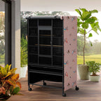 Tchvt bird cage cover folded showing portability and material