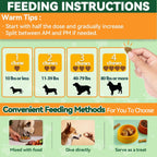 Carmelie daily pest resistance dog treats package emphasizing safe coconut oil and neem formulation.