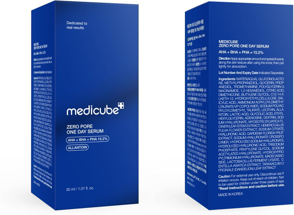 Medicube Zero Pore One-day Serum 1.01 fl.oz - Overnight Resurfacing Serum with Pore Tightening Complex - 15.2% AHA+BHA+PHA & 2% Niacinamide - 10.8% reduction in pore appearance after one day of use - Image 8
