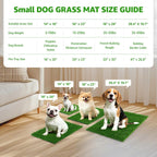 Synthetic grass mat for balcony dog toilet use