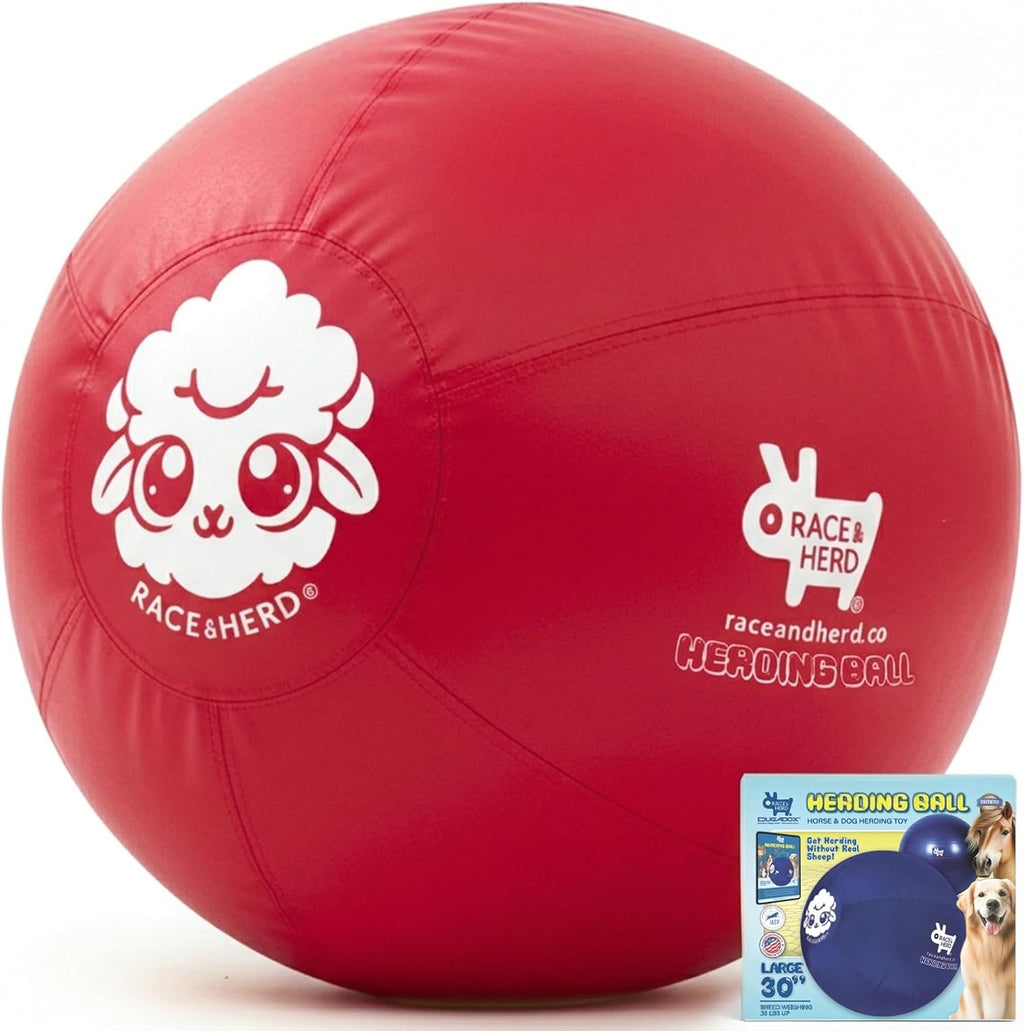 Race&Herd 25" Original XXL Best Herding Ball for Dogs Large - Herding Toys, Durable Outdoor Big Dog Herding Ball for Australian Shepherd, Corgis, Border Collie Ball - Medium to Large Breeds (Ocean) - Image 10