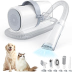 Sweetcrispy professional pet grooming vacuum kit main console with hose and attached tools front view