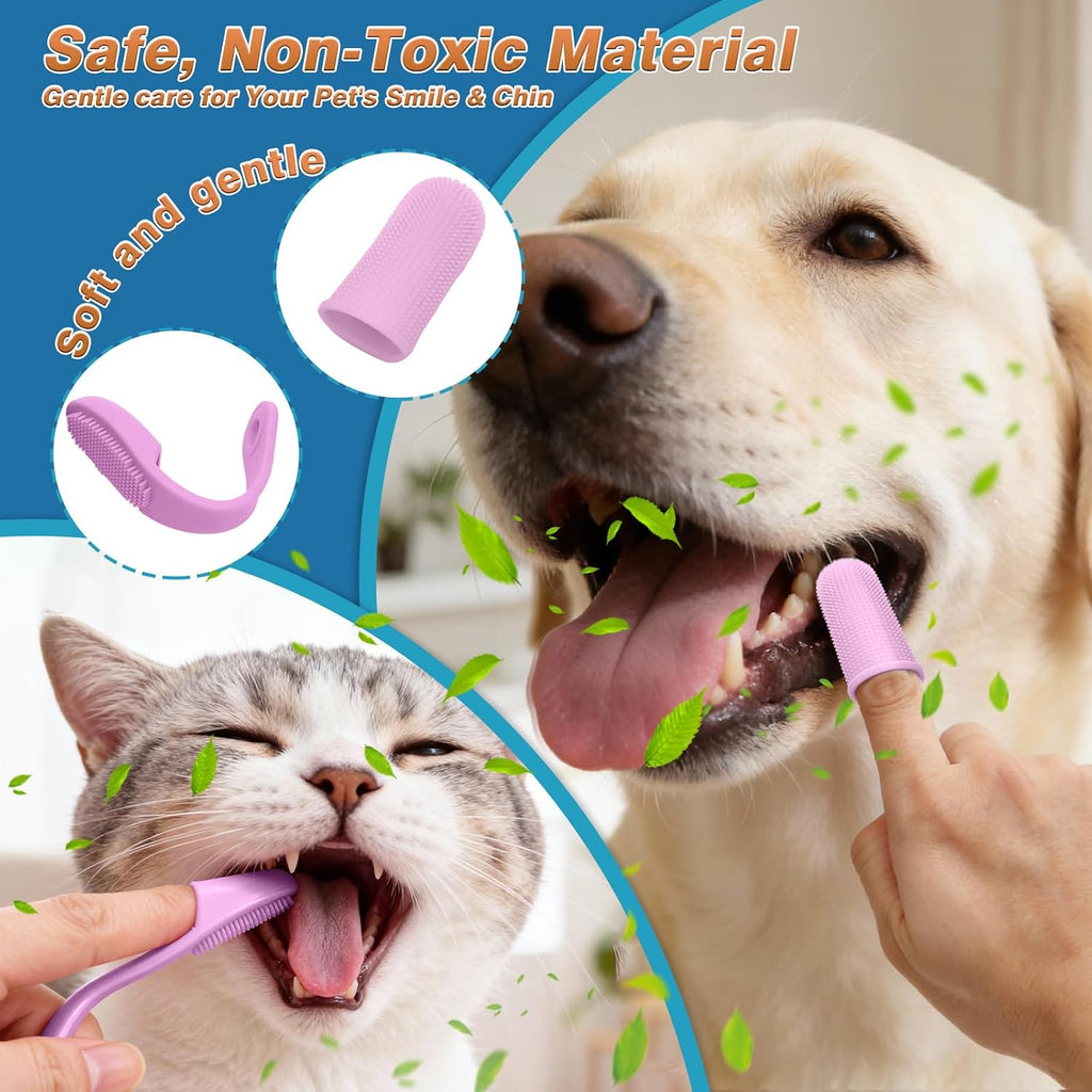 MIYIJHY pink silicone grooming gloves removing loose dog fur