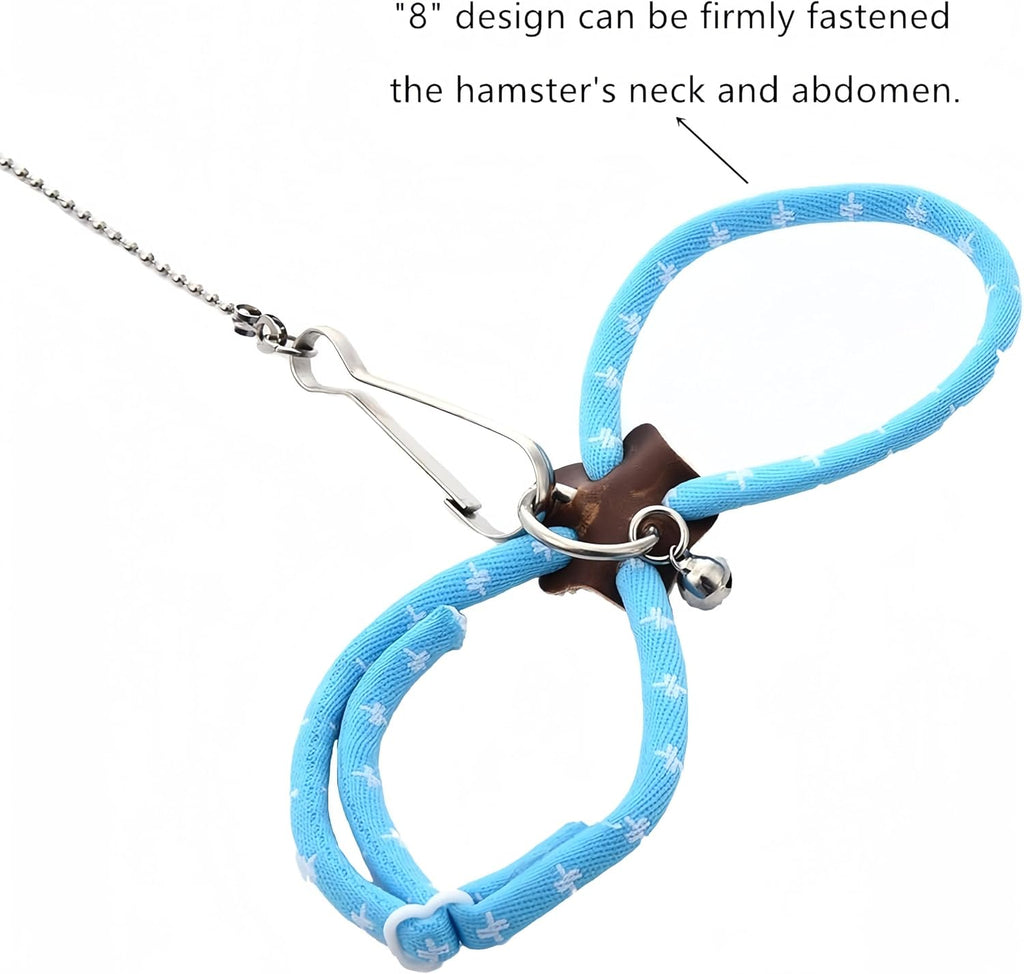 Soft nylon material close up of Hypeety rat and gerbil harness