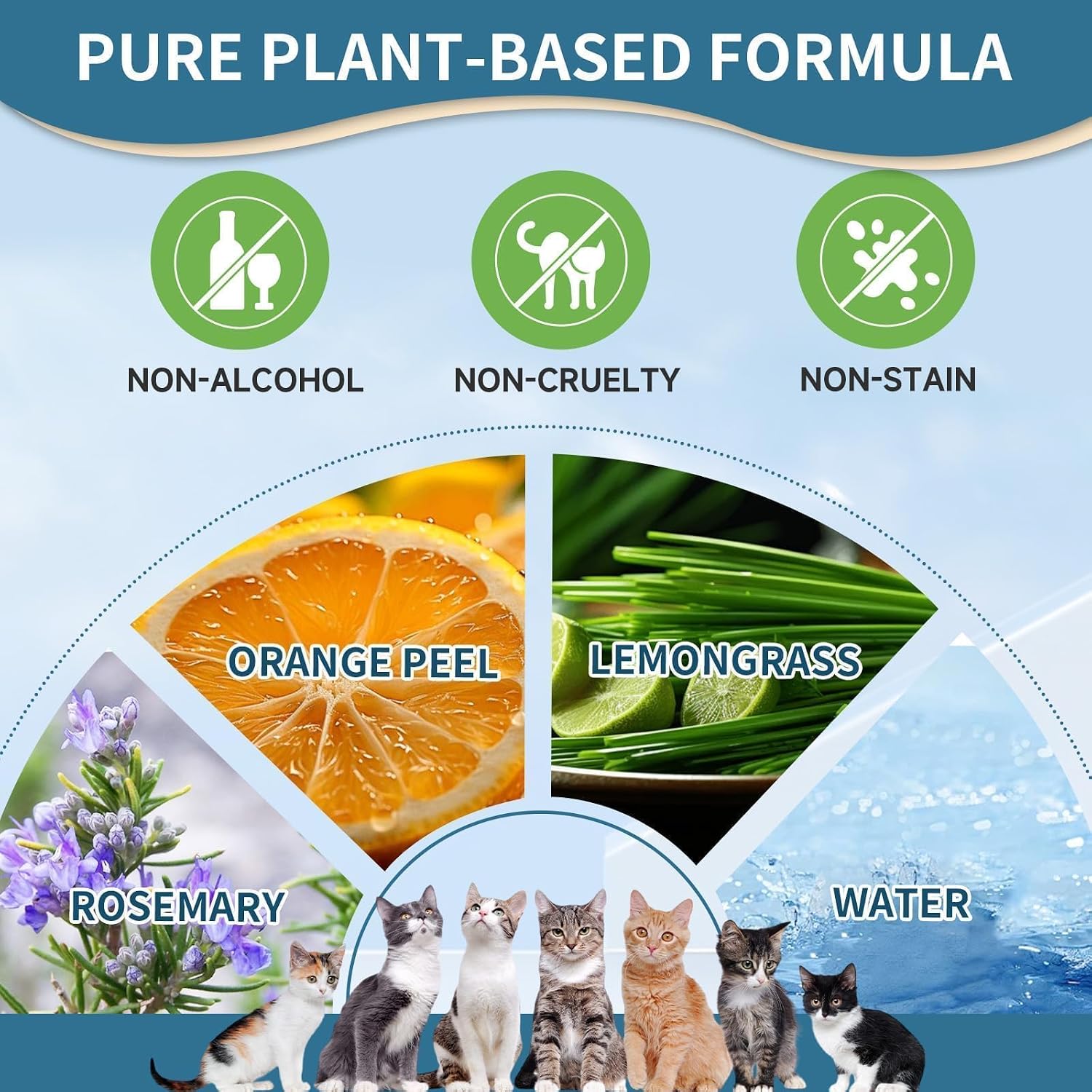 Non toxic cat repellent spray used near indoor potted balcony plants