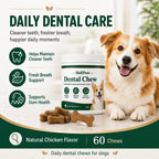 HoliPaw natural chicken flavored pet oral care treats