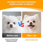Nutridog canine vision support formula highlighting lutein and vitamin C ingredients