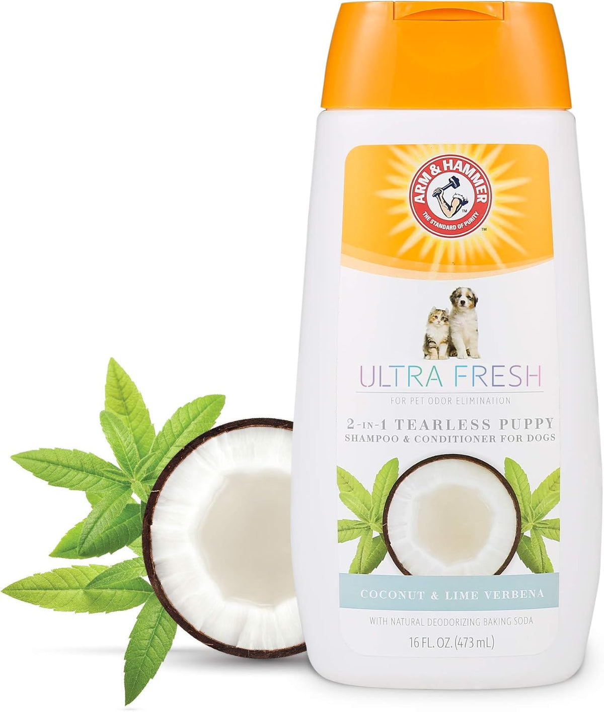 Arm & Hammer Ultra Fresh 2 in 1 Detangling Dog Shampoo and Conditioner Baking Soda Deodorizer Moisturizing Pet Wash Tangles Odor Control Cucumber Prickly Pear Scent 24 FL OZ Pump Daily Grooming - Image 9