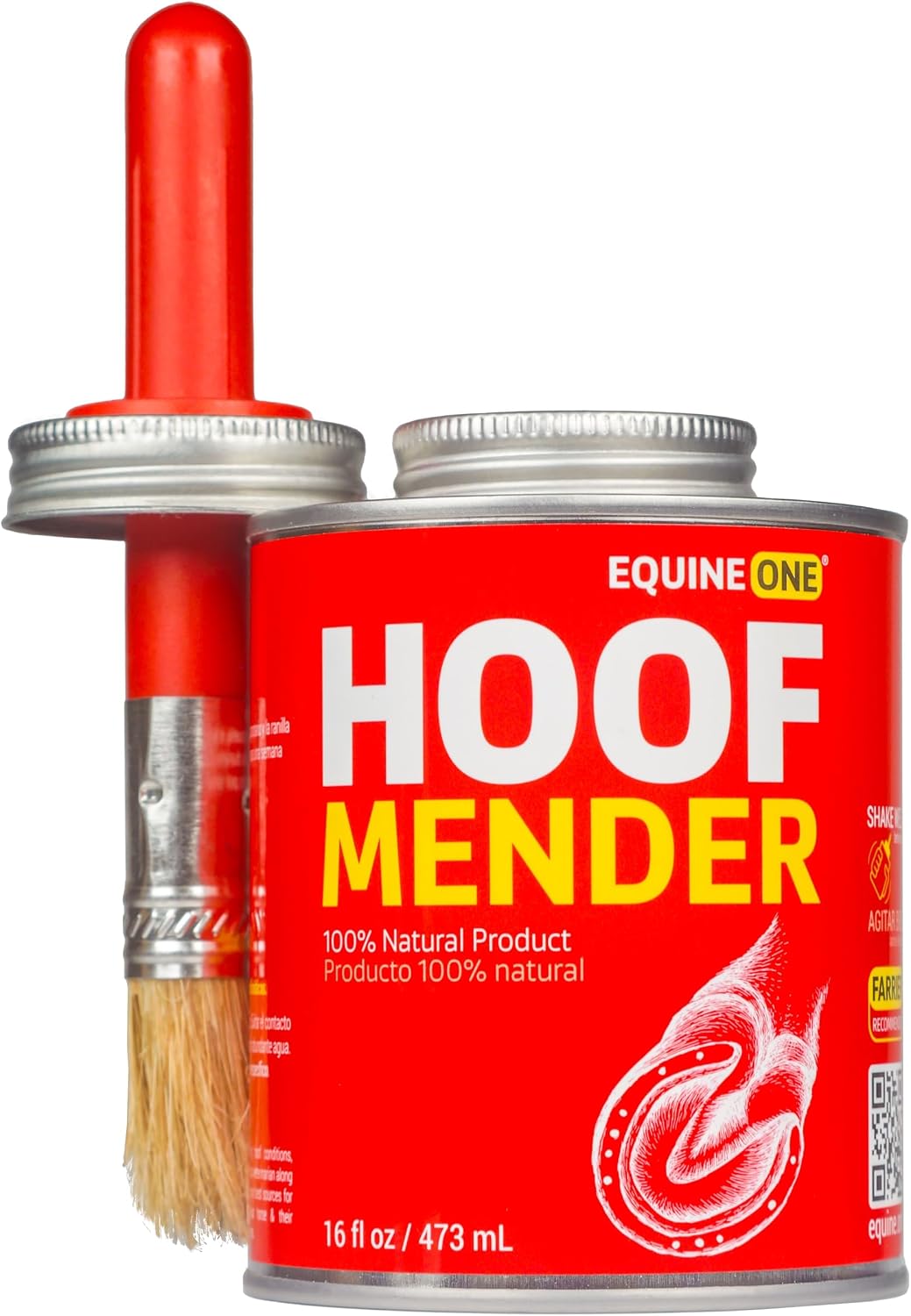 Mineral Medix Equine One Natural Hoof Dressing front view bottle for premium horse care