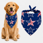 Blue & White Plaid Dog Bandana 1 Pack, Soft Cotton Blend Square Pet Scarf for Medium Dogs, Lightweight Breathable Kerchief, Fits Neck Up to 18 Inches - Image 15