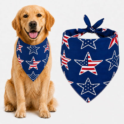 Blue & White Plaid Dog Bandana 1 Pack, Soft Cotton Blend Square Pet Scarf for Medium Dogs, Lightweight Breathable Kerchief, Fits Neck Up to 18 Inches - Image 15