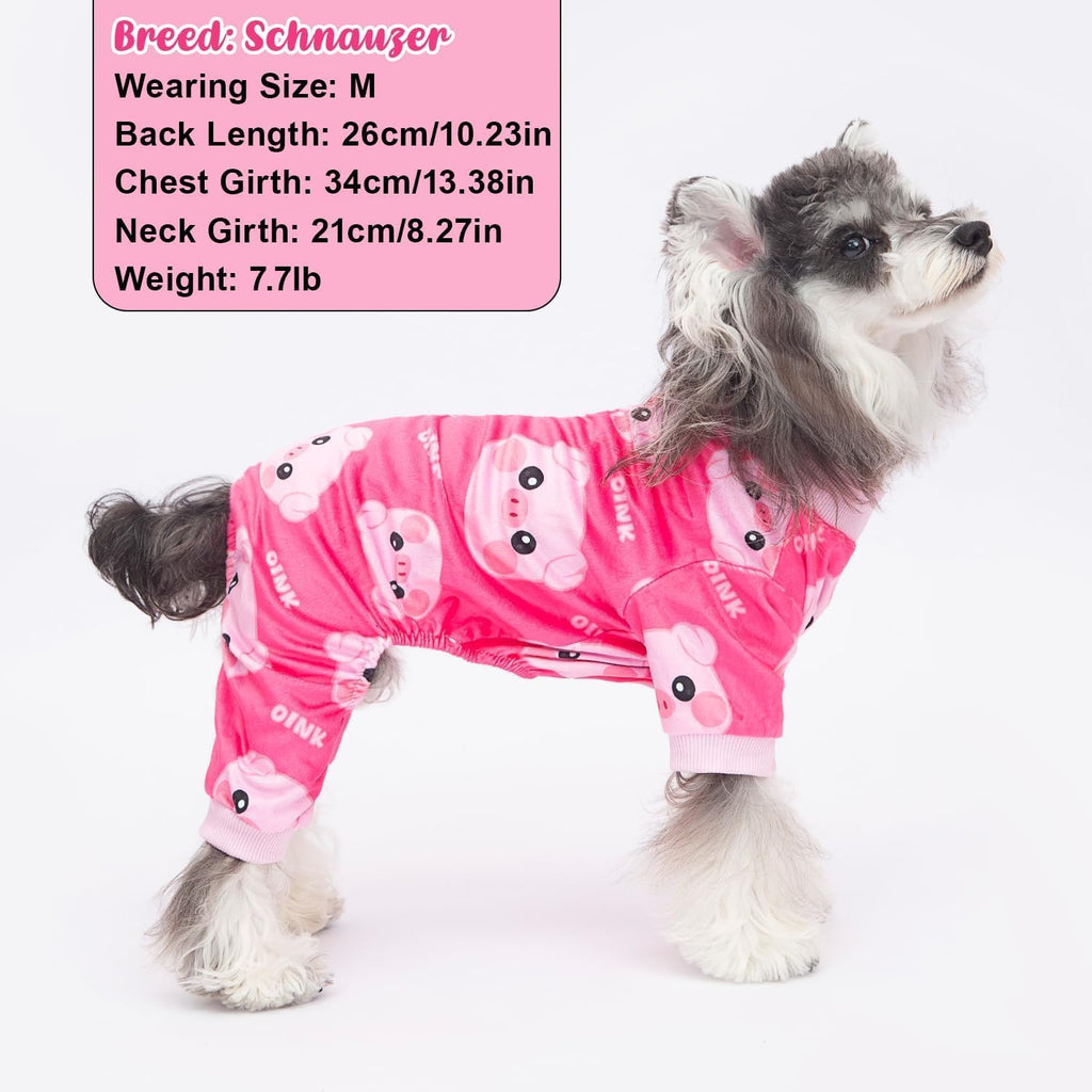 BAOBICUTE soft dog onesie back view strawberry style apparel for puppies