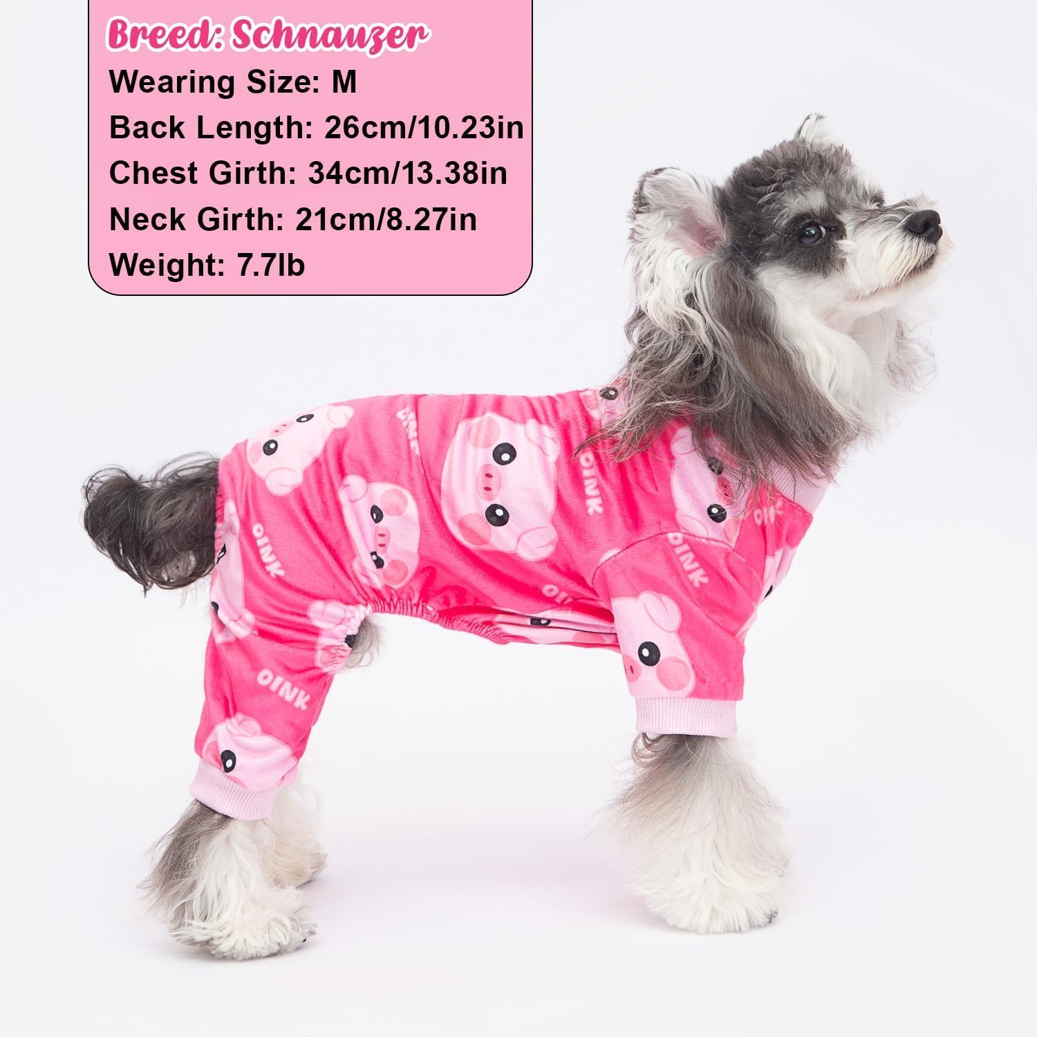 BAOBICUTE soft dog onesie back view strawberry style apparel for puppies