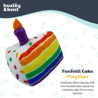 Huxley And Kent interactive catnip toy displayed on a clean white background highlighting the small size.