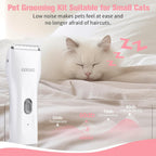 Gooad quiet dog and cat shaver kit with dual limit combs