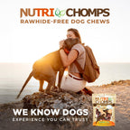 NutriChomps chicken and pork skin natural formula dog treat bag