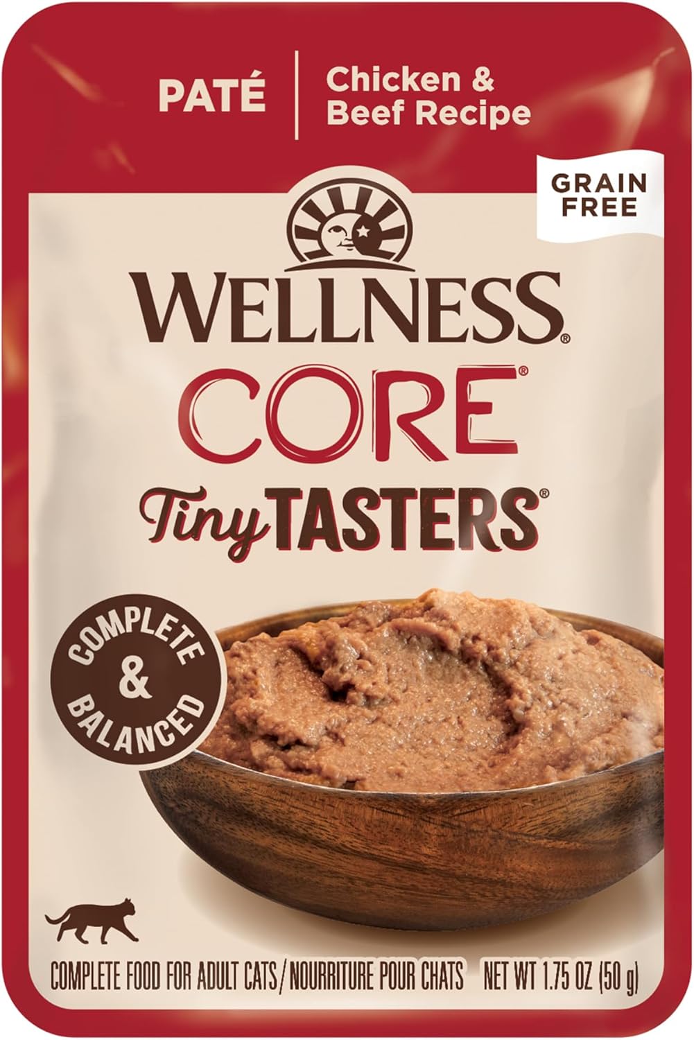 Wellness CORE Tiny Tasters Flaked Adult Wet Cat Food, Natural, Protein Rich, Grain Free, Tuna and Salmon Recipe, 1.75 oz, Pack of 12 Pouches - Image 13