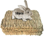 Hamiledyi Grass Mat Woven Bed Mat for Small Animal Bunny Bedding Nest Chew Toy Bed Play Toy for Guinea Pig Parrot Rabbit Hamster Rat(Pack of 3) - Image 12