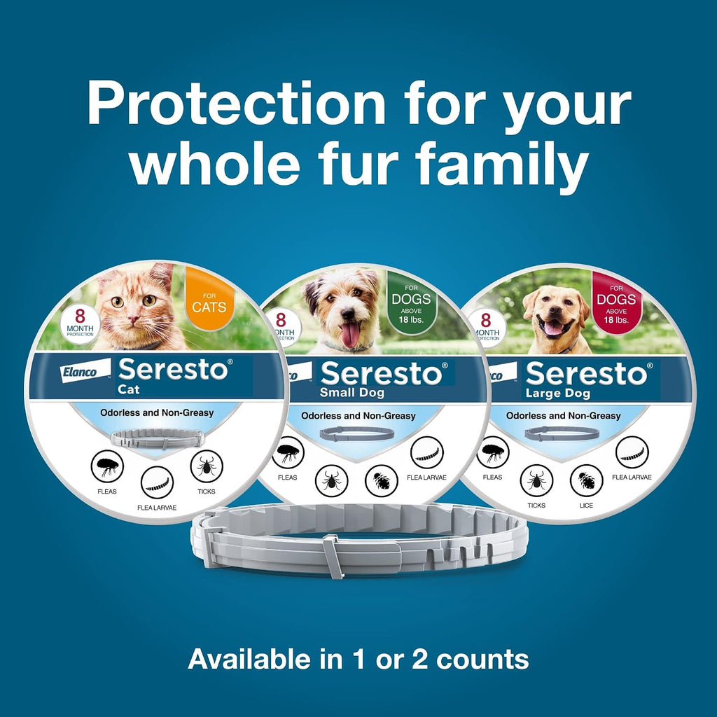 Seresto flea and tick protection collar side product view
