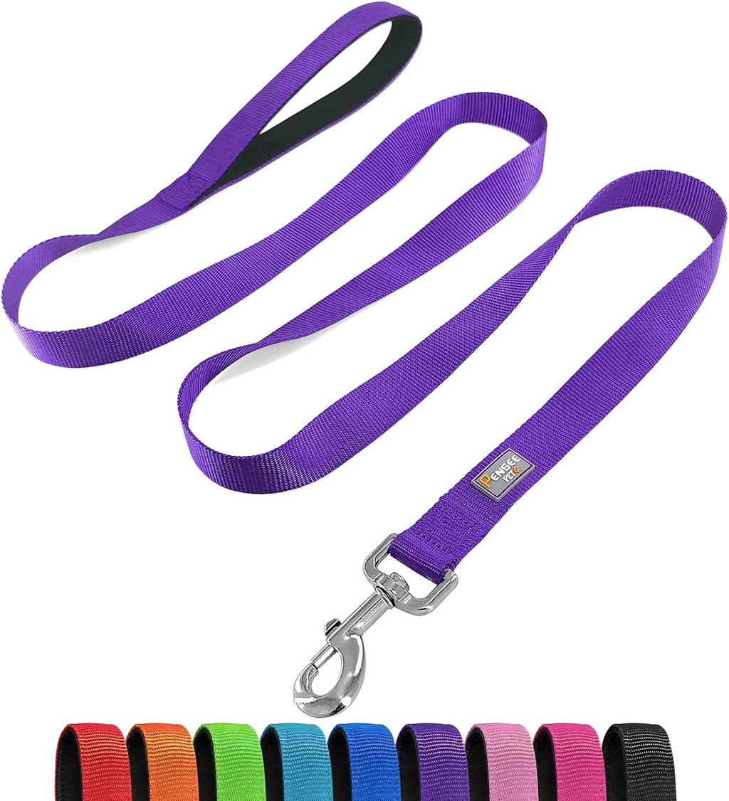 Dog Leash 6 FT Padded Handle Nylon Reflective Dogs Leashes for Medium Dogs Black - Image 12