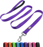Dog Leash 6 FT Padded Handle Nylon Reflective Dogs Leashes for Medium Dogs Black - Image 12