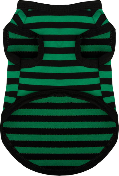 Paiaite 6-Piece Striped Shirt Set: Cotton Sleeveless Puppy Dog Shirts, Breathable Pet Apparel Tank Tops, Colorful Sweatshirts for Small & Medium Dogs - Image 12