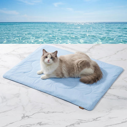 ZOMISIA Premium Cooling Blanket for Large Dogs - Q-MAX>0.5 Breathable Washable Dog Cooling Mat, Travel Soft Pet Summer Essentials, Grey, 40"x50" - Image 11