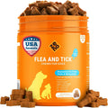 ZENO Flea and Tick Prevention Chewables for Dogs front view of the 150 count container.