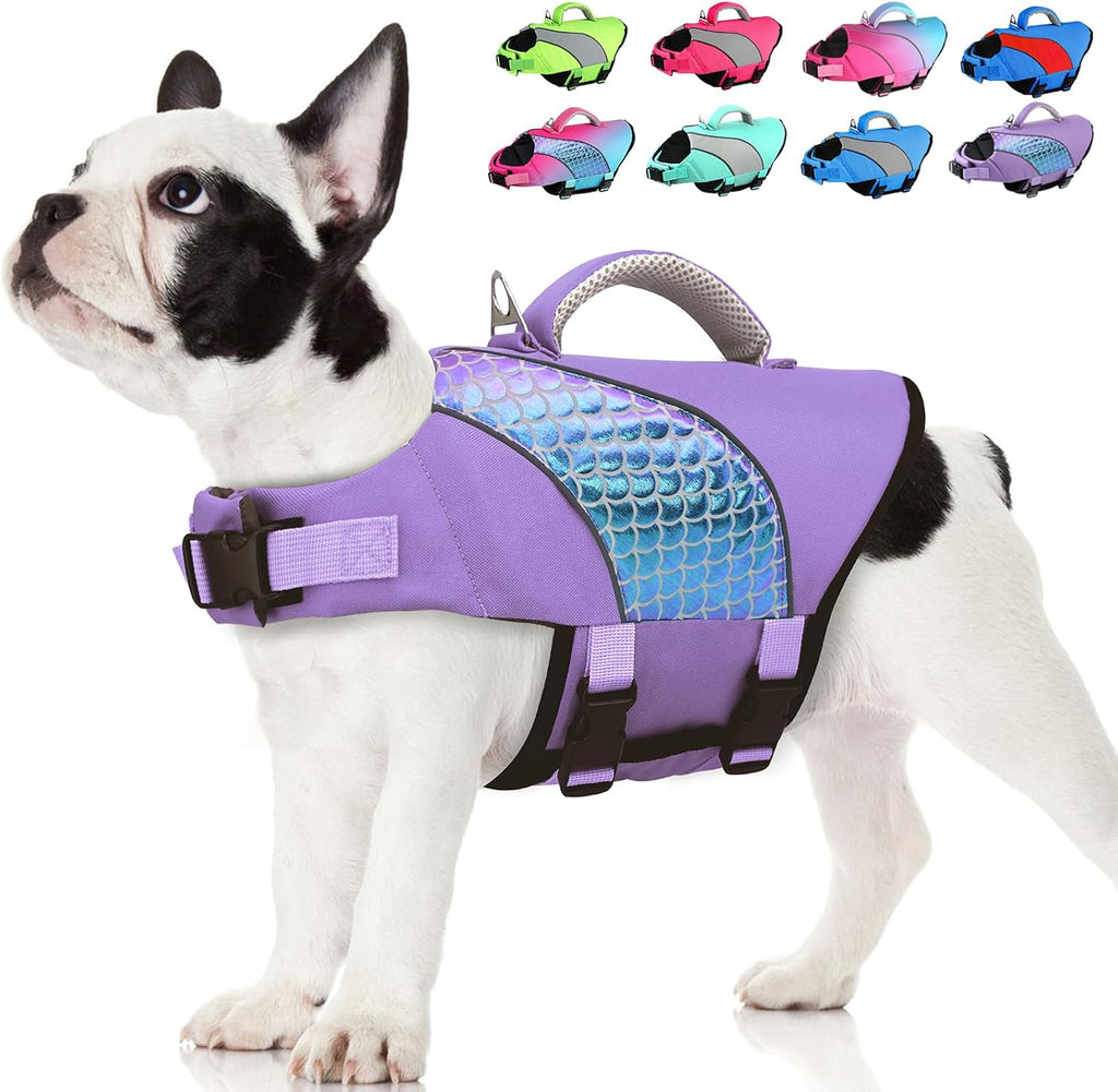 Doglay Dog Life Jacket, Adjustable & Reflective Dog Life Vest for Swimming and Boating, High Buoyancy Swimming Safety Vest with Rescue Handles and D-Ring for Small Medium Large Dogs. - Image 9