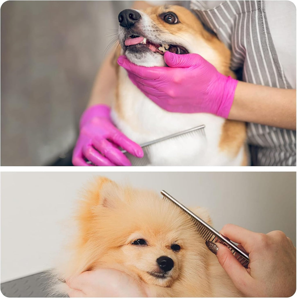 Ergonomic handle of premium cat shedding brush for comfortable pet grooming