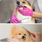 Ergonomic handle of premium cat shedding brush for comfortable pet grooming