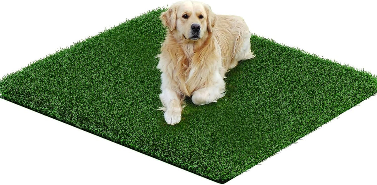 Grass Pad for Dogs 39.3 x 31.5 Inches Fast-Drain Artificial Grass for Pets Potty Training, Easy to Clean Fake Grass for Dog Indoor Outdoor Use(1 Pack) - Image 11
