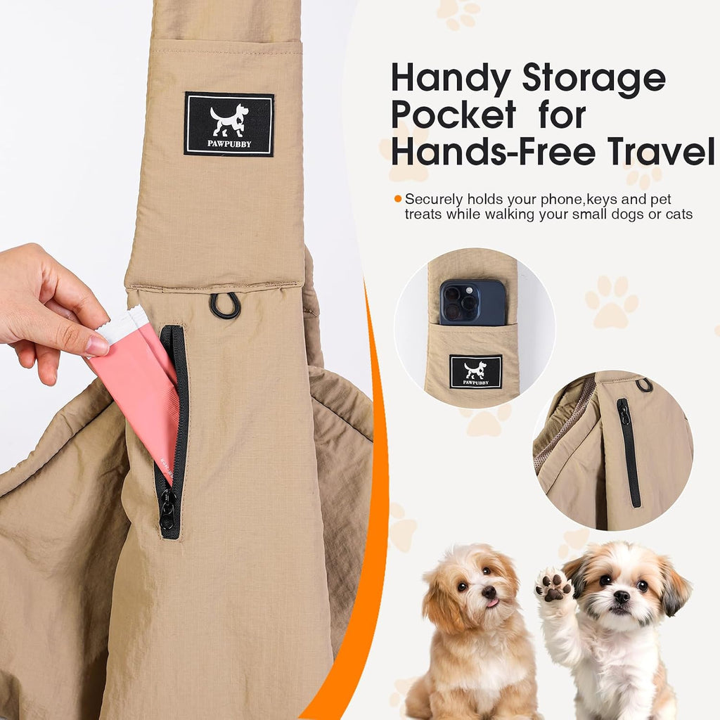 Water resistant fabric texture of Pawpubby pet bag