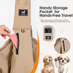 Water resistant fabric texture of Pawpubby pet bag
