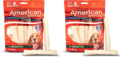 Pet Factory American Beefhide 5in Twist Sticks Dog Dental Chews - Natural Rawhide Dental Chews for Small to Medium Dogs, Promotes Oral Health - Natural, 5 Inches (1 lb Pack) - Image 10