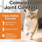 Cat eating chicken flavored joint support treats